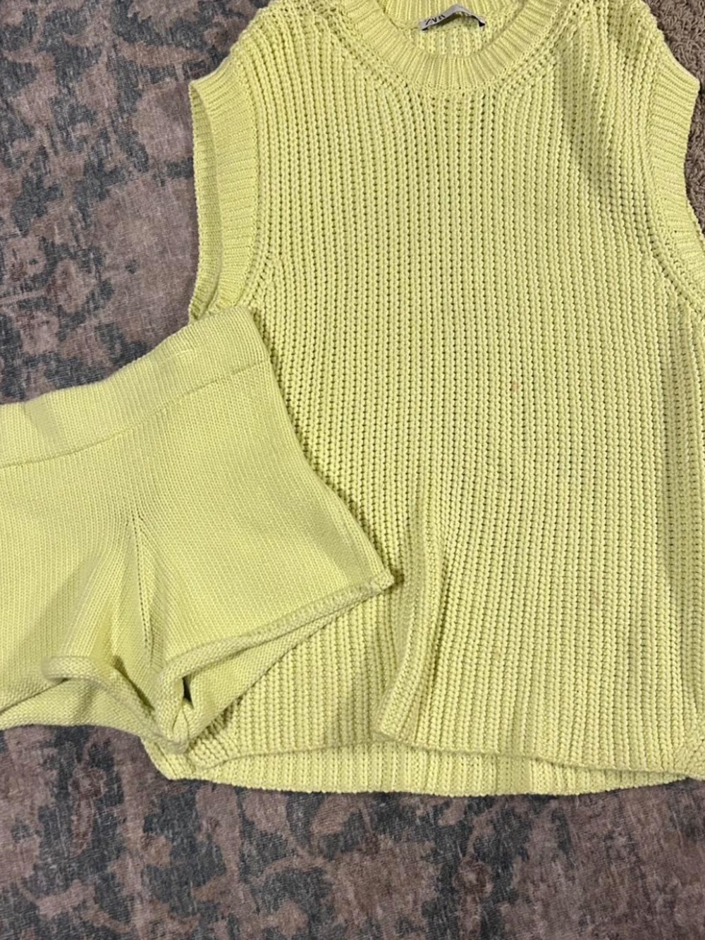 Zara knit top and shorts matching set - Picture 2 of 5